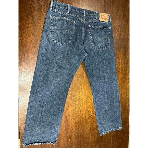 Levi 505 Jeans Men 38x30 Classic Academia Twee Western Cowboy Aztec Minimalist - Picture 4 of 12